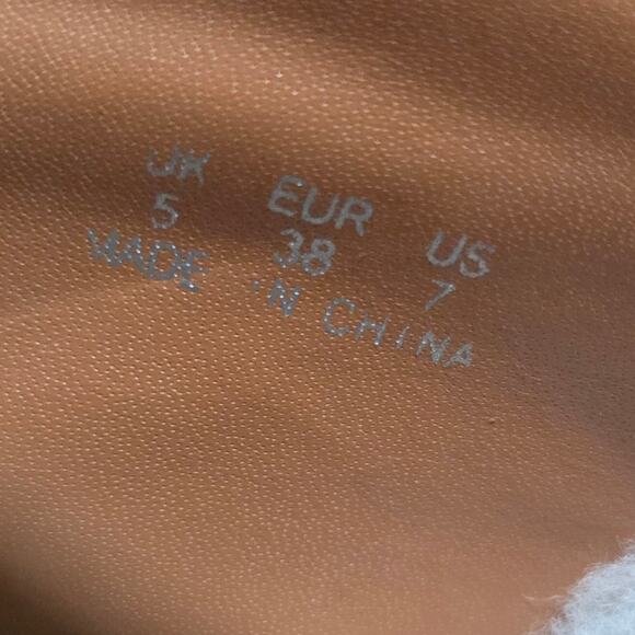 Australia Luxe Collective Suede And Sherling Tan and White Platform Oxford Sz 7 - Picture 15 of 16